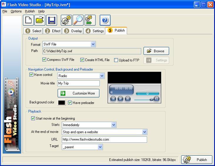 Flash Video Studio Screenshot